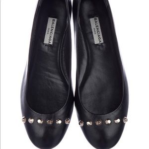 Balenciaga studded ballet flats
